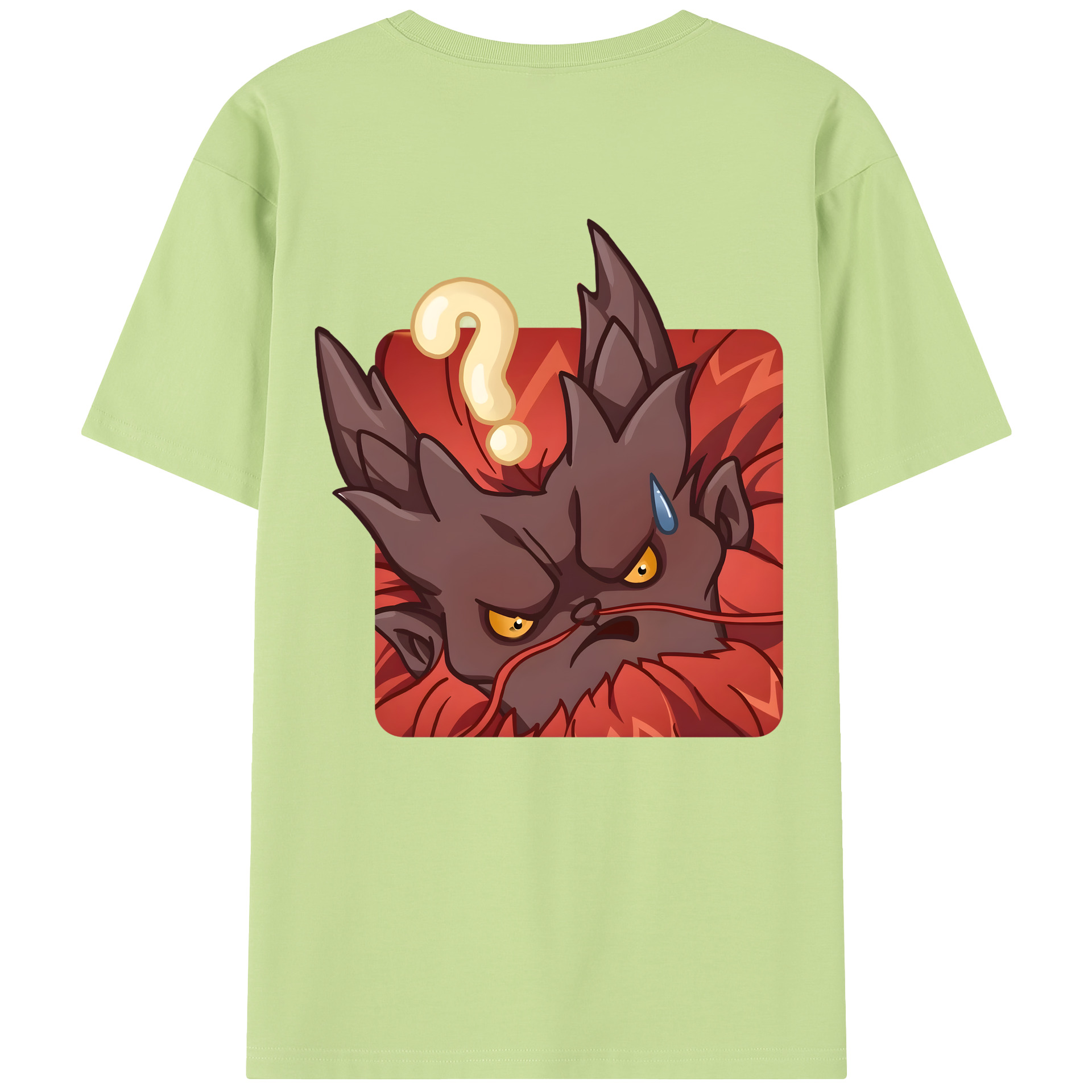 （画像用） Ne Zha 2 ナタ 魔童の大暴れ 綿100％半袖Tシャツ（背面プリント）
